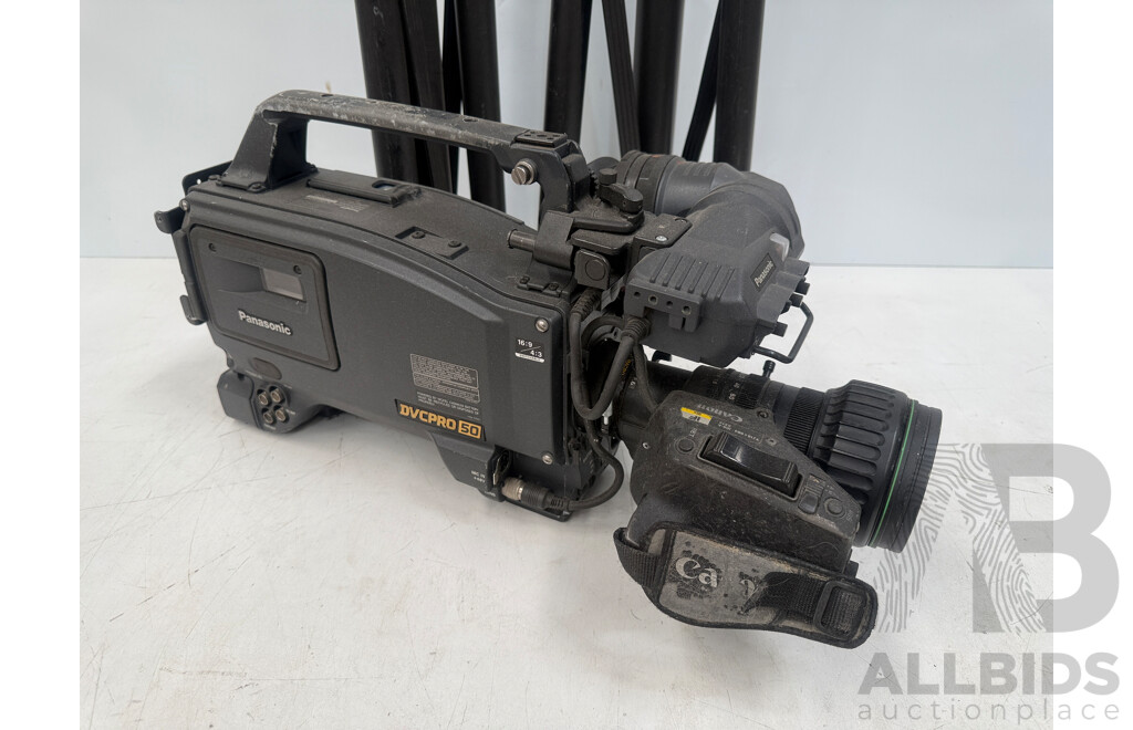 Cannon DVCPRO 50 Video Camera + Ashton Tripods