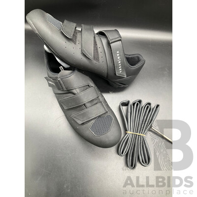 VAN RYSEL Road Cycling Shoes 100 (Size US W13/M11.5) and Bicycle Inner Tube (700x23/32C) - Lot of 2
