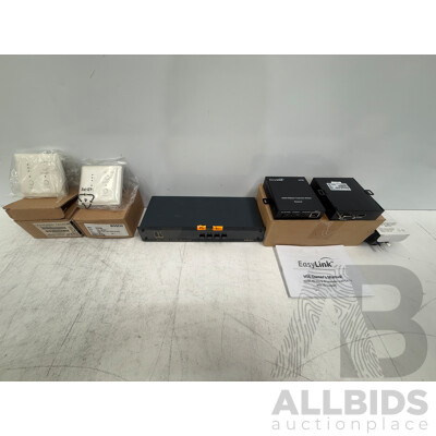 2x Bosch Plena E Wall Panel Source Selector + 2x Easy Link Hdmi RS-232 IR EXt Over CatX + Kramer 4X1 VGA/XGA Switcher