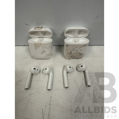 2x Apple Air Pods with Charge Case