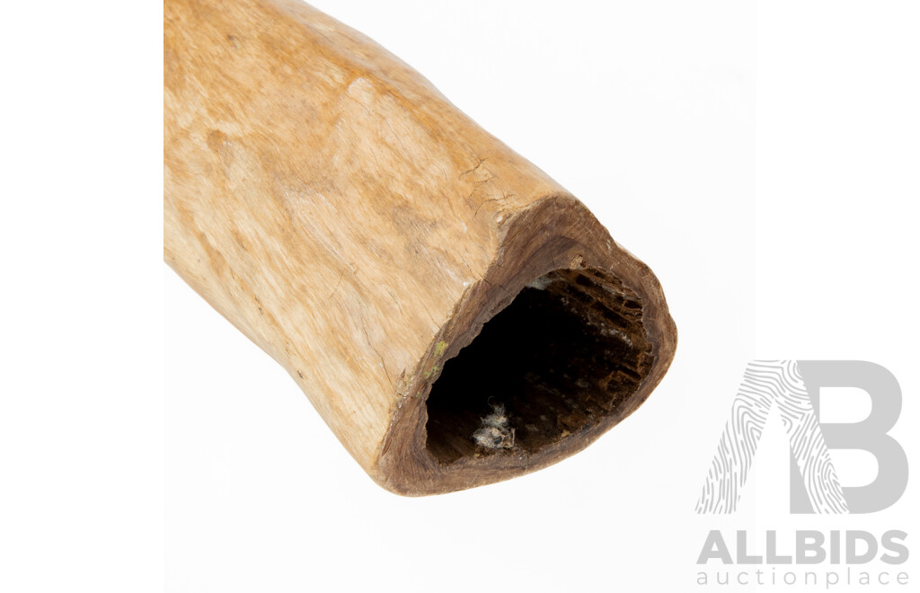 Artist Unknown (20th Century, Indigenous-Australian), Curved Plain Vintage Didgeridoo - 128 cm (approximate length)