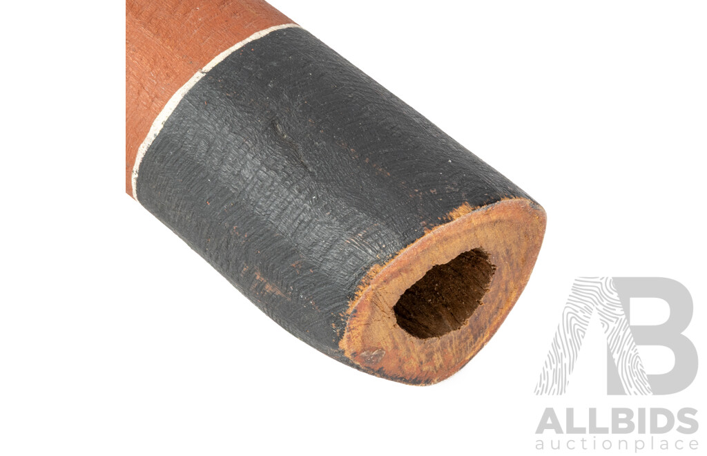 Artist Unknown (20th Century, Indigenous-Australian), Hand Painted Vintage Didgeridoo, Natural Pigments on Wood - 103 cm (approximate length)