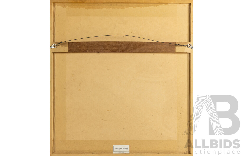 Nicholas Harding (20th Century, British-Australian, 1956-2022), Not Titled [Lily II] (2004), Original Editioned & Signed Open-Bite Etching and Aquatint Printed From One Plate, 62H x 57W cm (frame)
