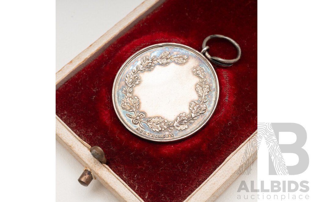 Silver Danish Royal Medal of King Christian X of Denmark - 9.45gms