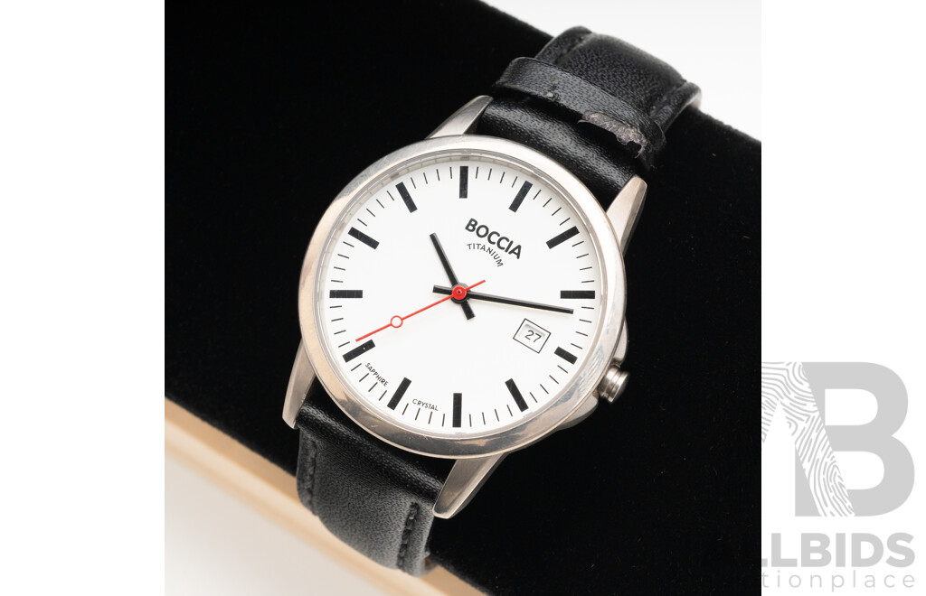 Men's Boccia Titanium Watch. 604-18