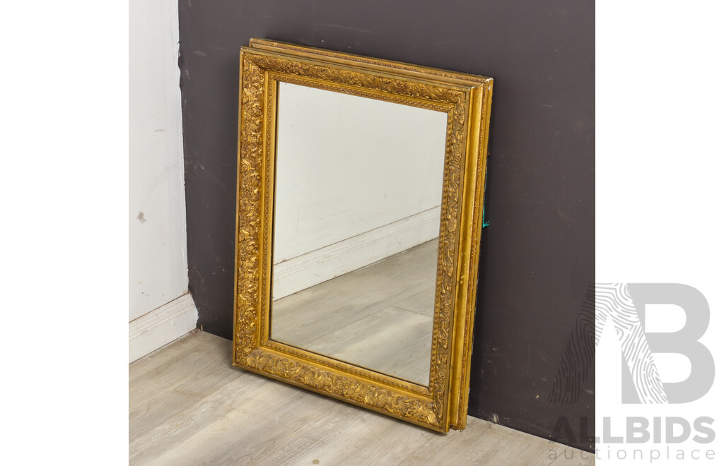 Antique Mirror in Deep Pressed Timber Frame