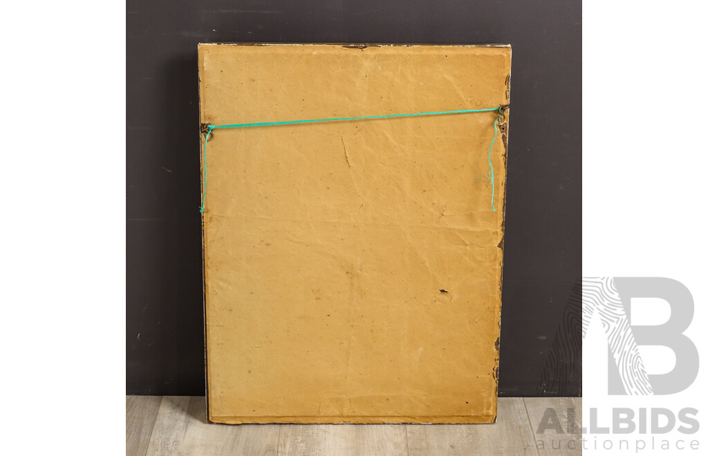 Antique Mirror in Deep Pressed Timber Frame