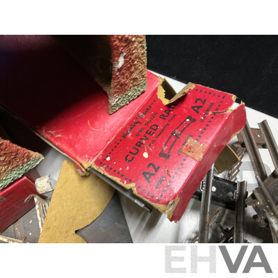 Collection of Vintage Hornby O Gauge Railway Rolling Stock, Scenery Items, Some Boxed