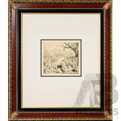 Norman Lindsay, (19/20th Centuries, Australian, 1879-1969), The Festival, Quality Reproduction Limited Edition Print of the Original Etching From 1923, 78 x 68 cm (frame)