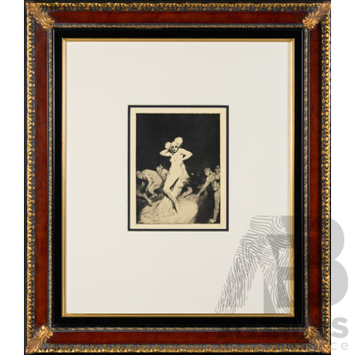 Norman Lindsay, (19/20th Centuries, Australian, 1879-1969), Femininity, Quality Reproduction Limited Edition Print of the Original Etching, 78 x 68 cm (frame)