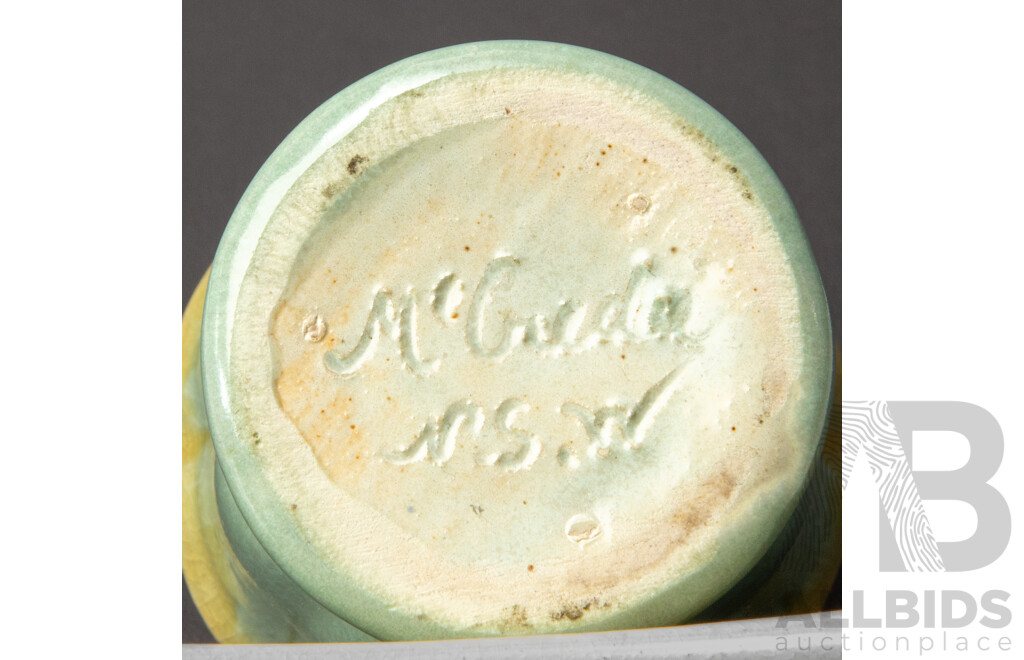 Cornucopia Vase with Frog and Pinch Vase by Nell McCredie (2)