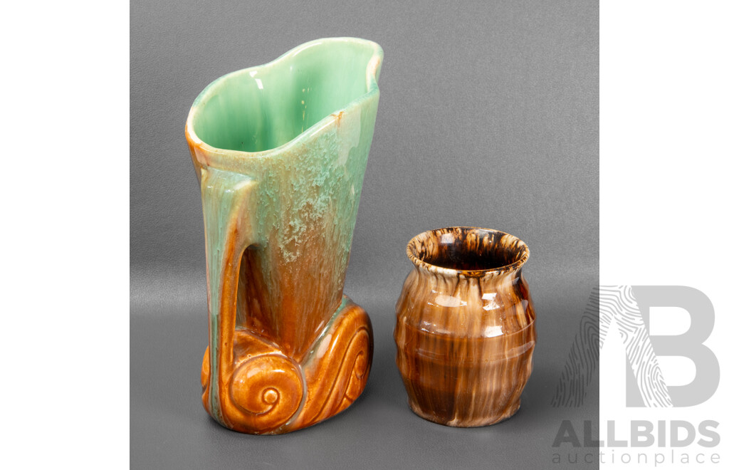 Diana Single Handled Jug with Small John Campbell Glazed Vase