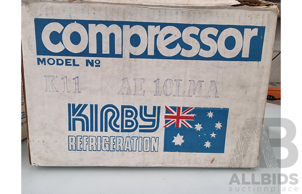 Quantity of 3 Kirby Refrigeration Compressors