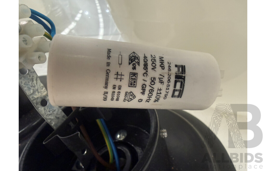 Quantity of 3 Polycarbonate Sphere Indoor Lights - 400mm Diameter - with Metal Insert with Screw in Fitting