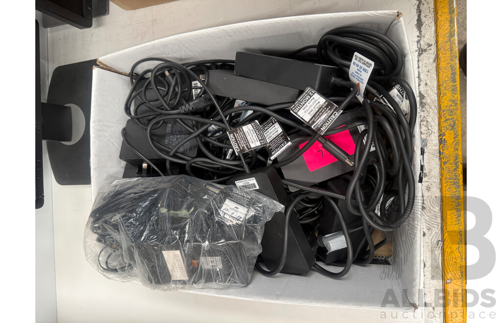 Assorted Dell Computer Monitors & Accessories - Assorted Power Supplys + Assorted Keyboards