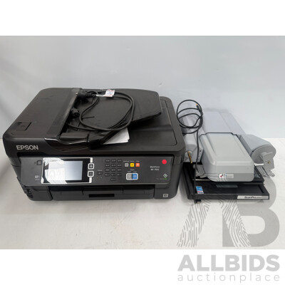 Epson Workforce WF7610 Printer Scanner + E-ImageData Scanpro 3000 Microfilm Scanner