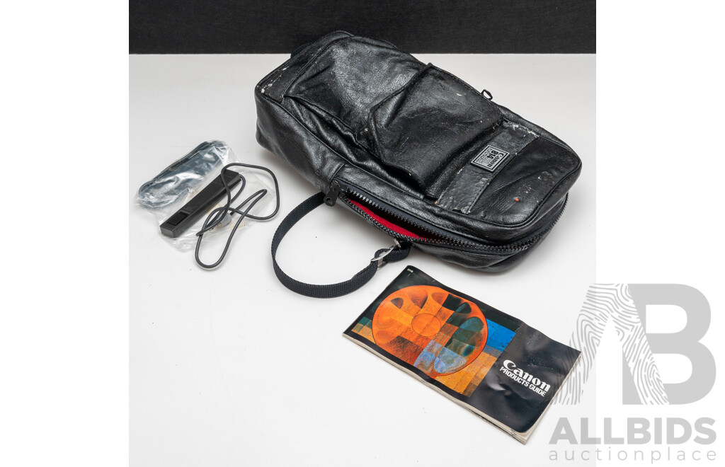 Canon 814XL Electronic Super-8 Movie Camera with Canon C-8 Wide Converter and Accessories