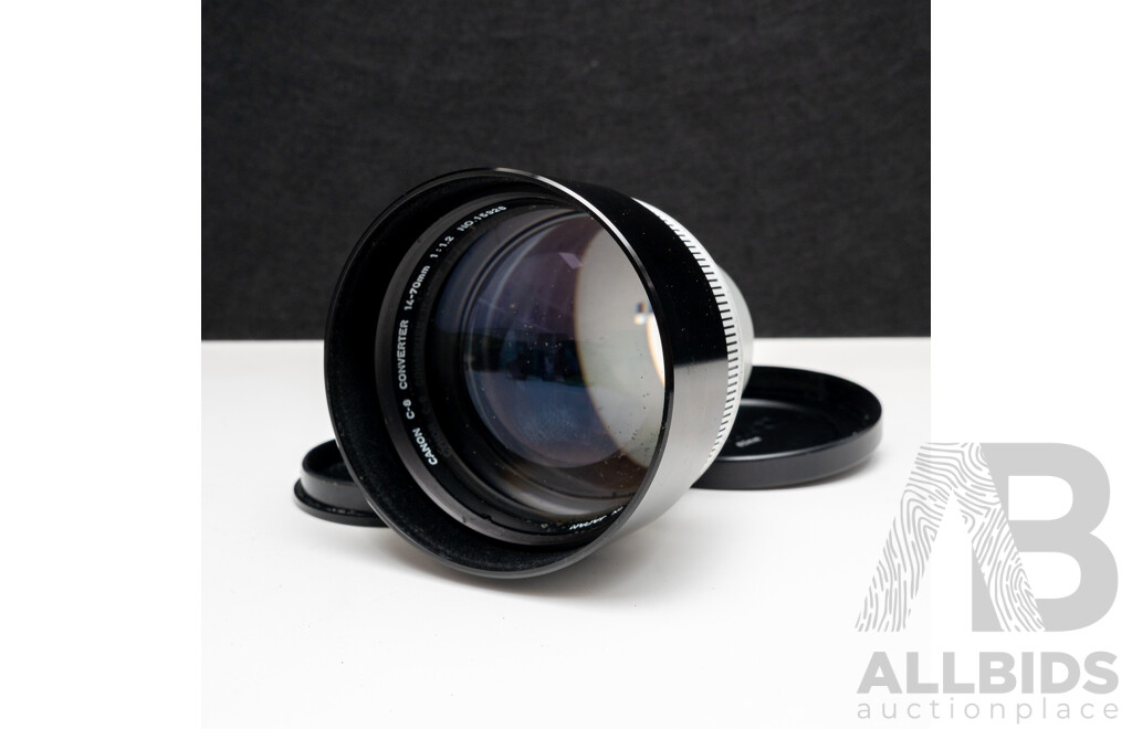 Canon 814XL Electronic Super-8 Movie Camera with Canon C-8 Wide Converter and Accessories