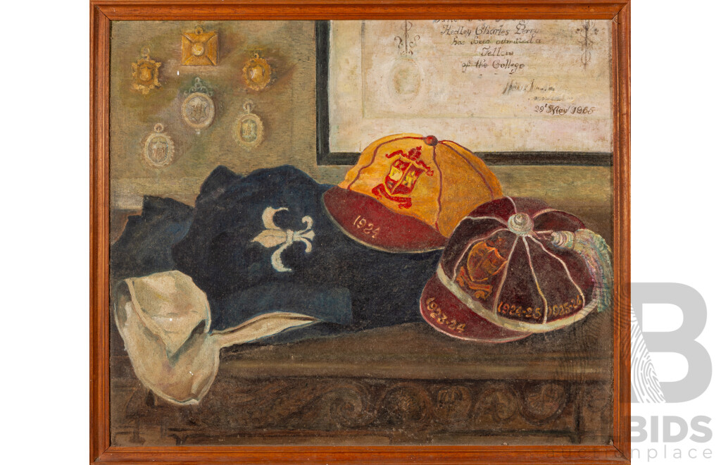 Brenda Perry, (20th Century, British), Honours, Wonderful Vintage Oil on Canvas Board, 50 x 58 cm (frame)