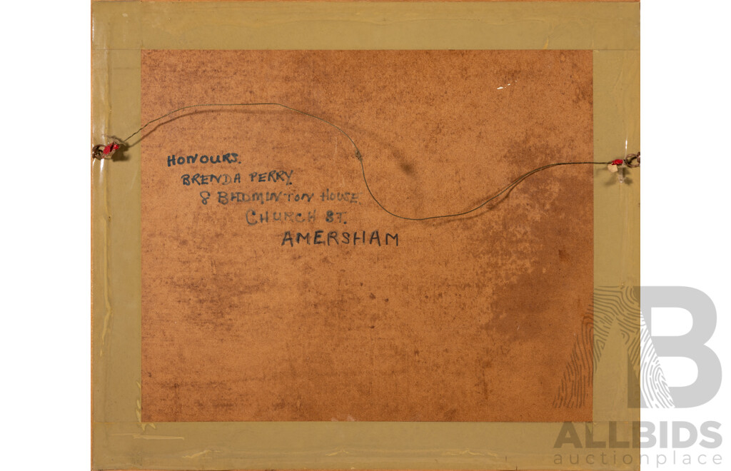 Brenda Perry, (20th Century, British), Honours, Wonderful Vintage Oil on Canvas Board, 50 x 58 cm (frame)