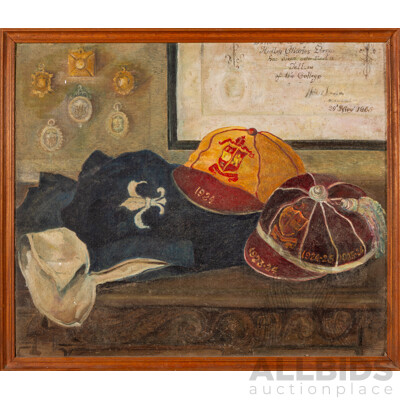 Brenda Perry, (20th Century, British), Honours, Wonderful Vintage Oil on Canvas Board, 50 x 58 cm (frame)