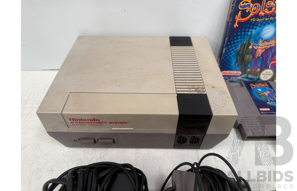Nintendo Entertainment System - NESE-001 + 1x Controller + 5 Games + Av Controller