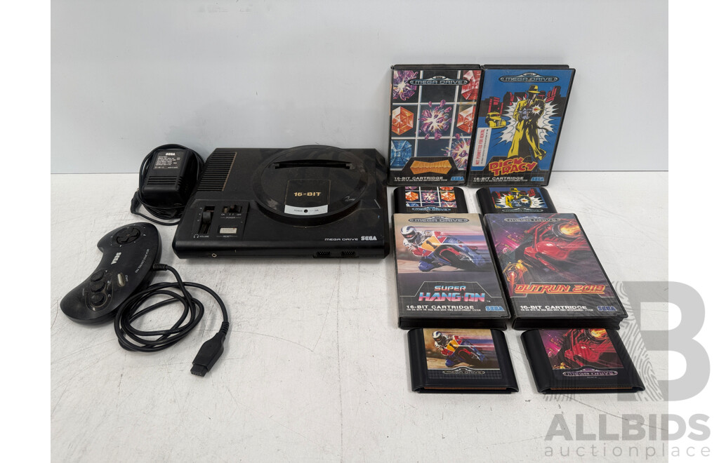 SEGA Mega Drive 16-BIT + 1x Controller + A/C Power