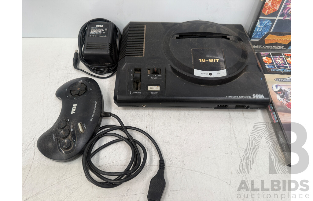SEGA Mega Drive 16-BIT + 1x Controller + A/C Power