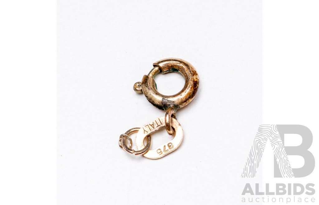 9ct Yellow Gold Chain and Cross - 1.19gms