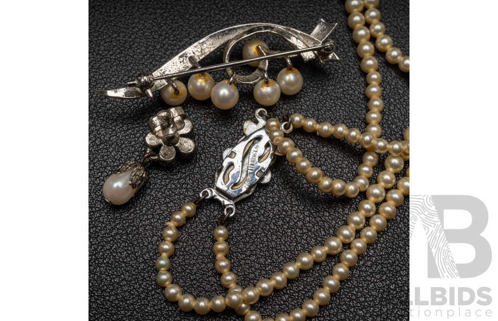 Collection of Freshwater and Faux Pearl Jewellery - Lot of 5