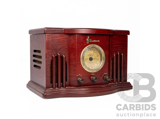 Smetana Vintage Wireless Style Radio and CD Player