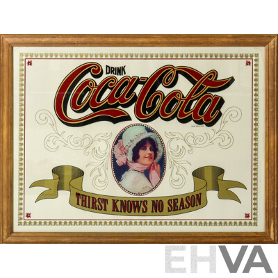 Early Coca-Cold Advert on Glass