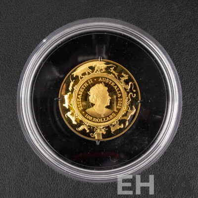 Australian RAM 2022 Gold Proof Domed One Hundred Dollar Coin, Lunar Series - Year of the Tiger  .999