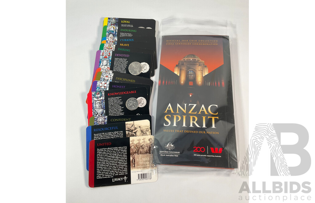 Australian RAM 2018 ANZAC Spirit Fifteen Coin Set, Complete