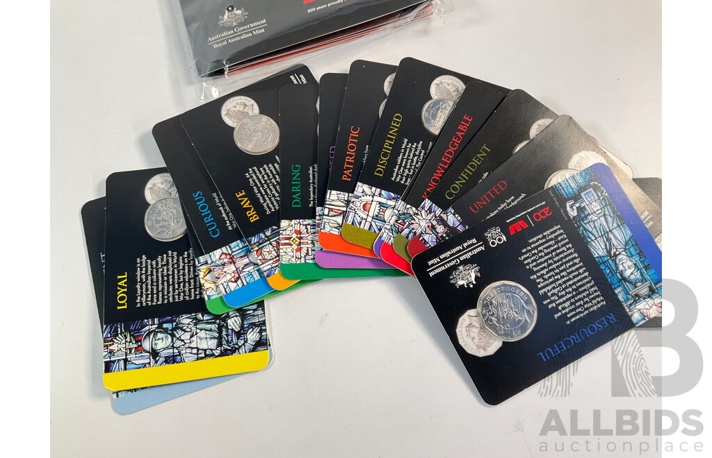 Australian RAM 2018 ANZAC Spirit Fifteen Coin Set, Complete