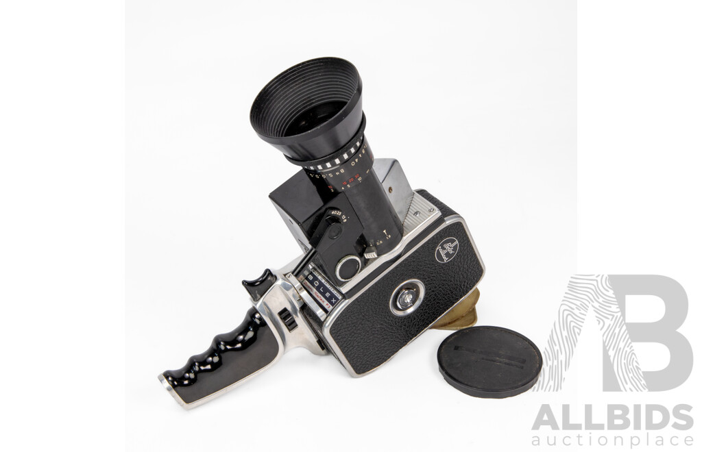 Vintage Bolex Paillard 8mm Film Camera with Original Case, Made in Switzerland