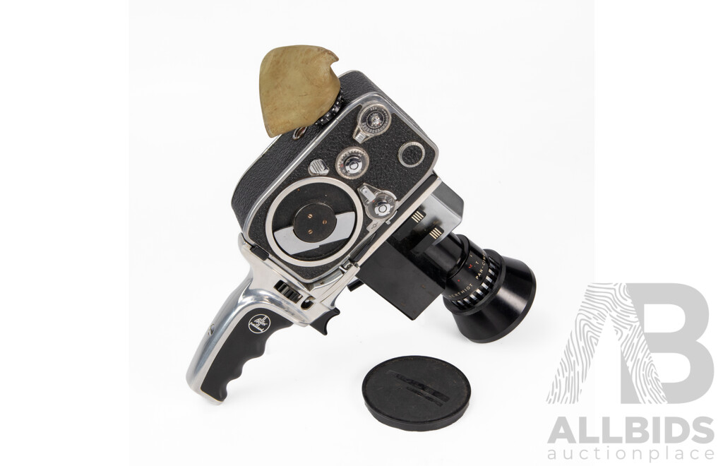 Vintage Bolex Paillard 8mm Film Camera with Original Case, Made in Switzerland