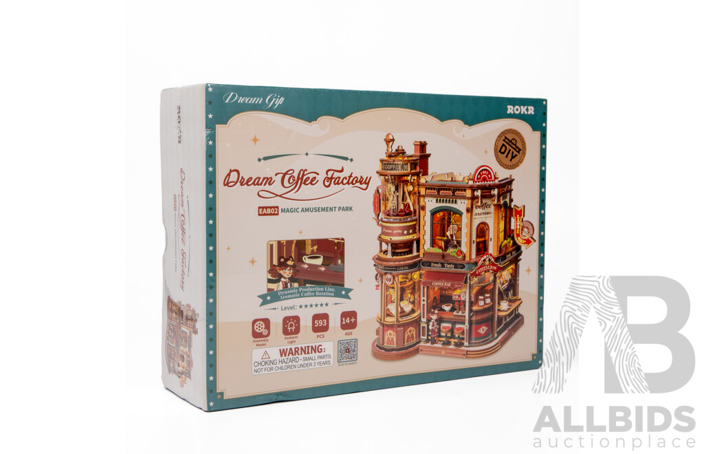 ROKR Mechanical Models Dream Coffee Factory EAB02 Space Exploration