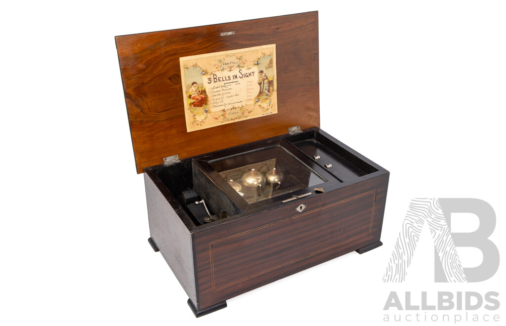 Late 19th Century Swiss Cylinder Music Box
