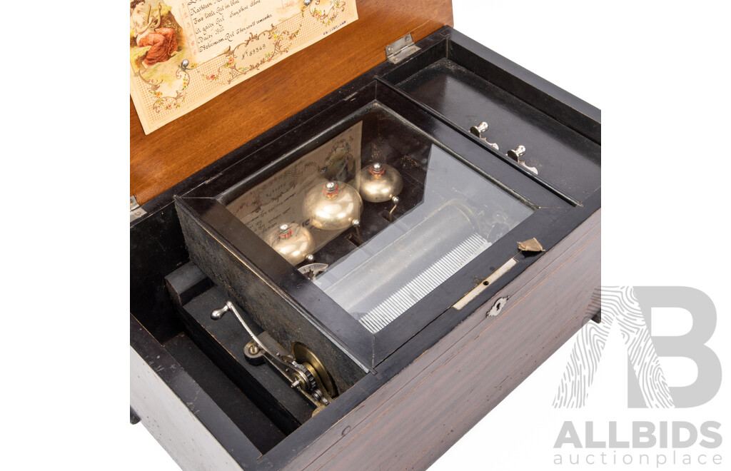 Late 19th Century Swiss Cylinder Music Box