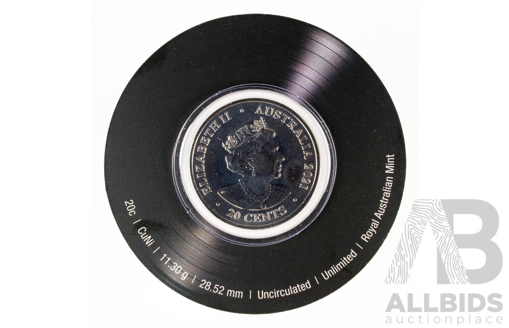 Australian RAM 2021 AC/DC Seven Twenty Cent Coin Box Set