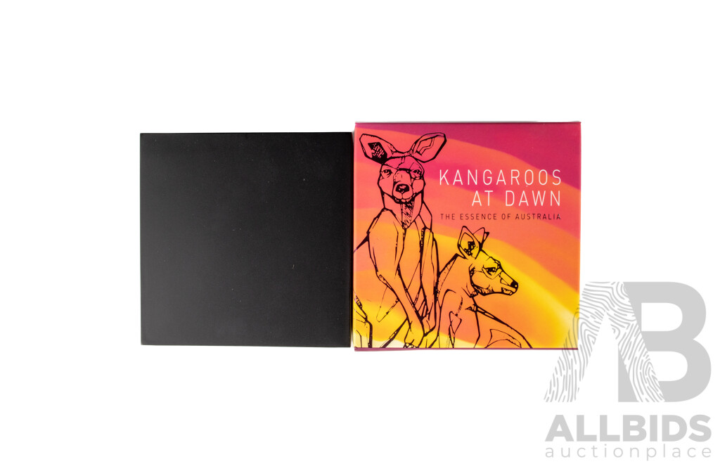 Australian RAM 2020 Gold Proof Twenty Five Dollar Coin, Kangaroos at Dawn - The Essence of Australia .999