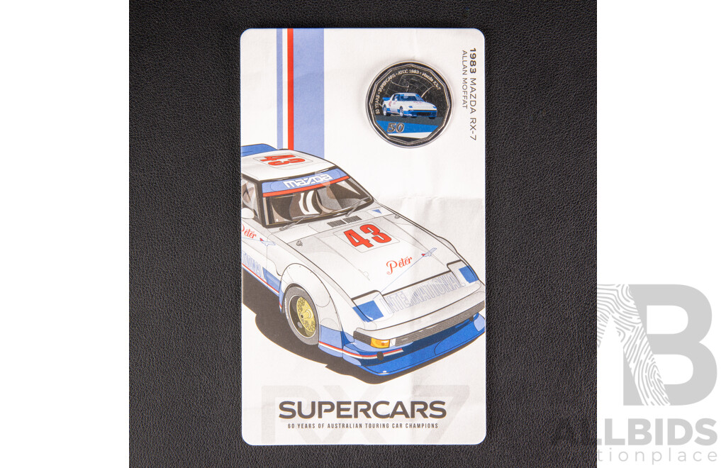 Australian RAM 2020 Nine Fifty Cent Coin Supercars Set, 60 Years of Australian Touring Car Championship