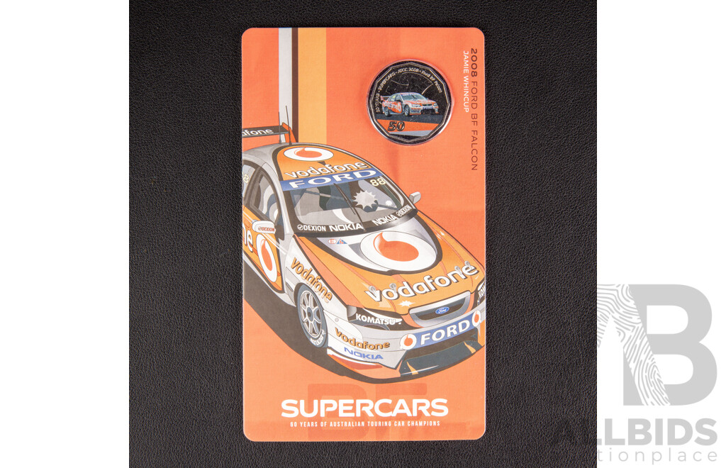 Australian RAM 2020 Nine Fifty Cent Coin Supercars Set, 60 Years of Australian Touring Car Championship