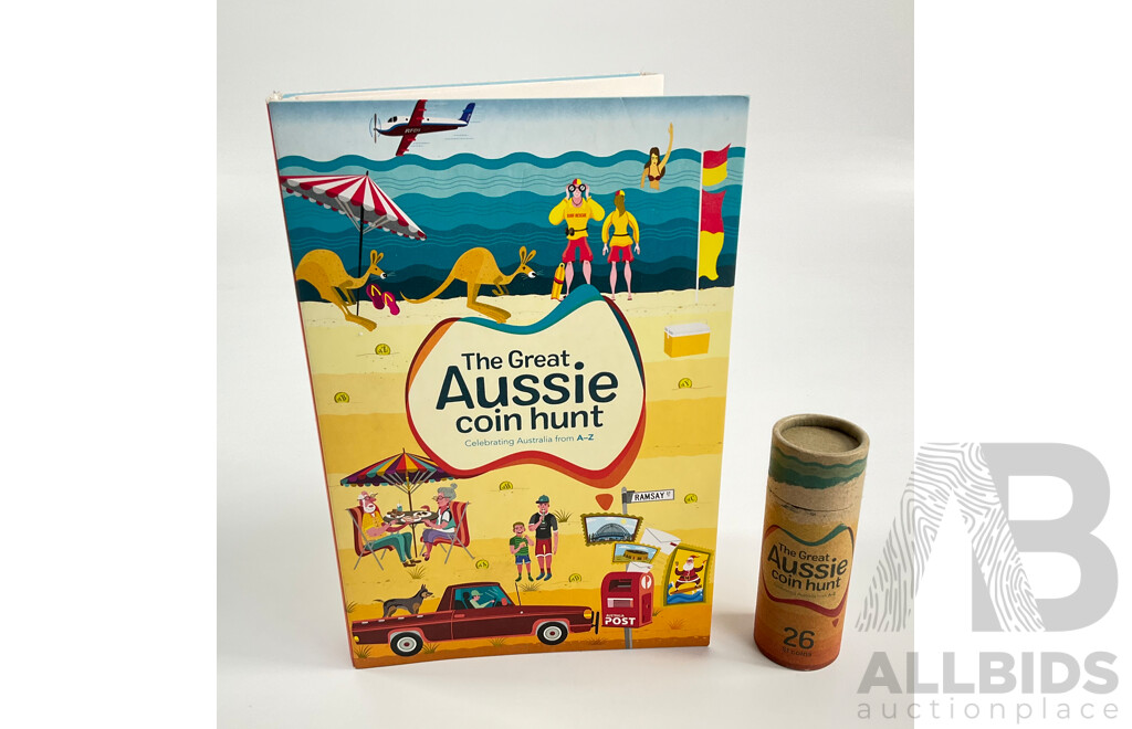 Australian RAM 2019 One Dollar Great Aussie Coin Hunt Folder and Coin Tube
