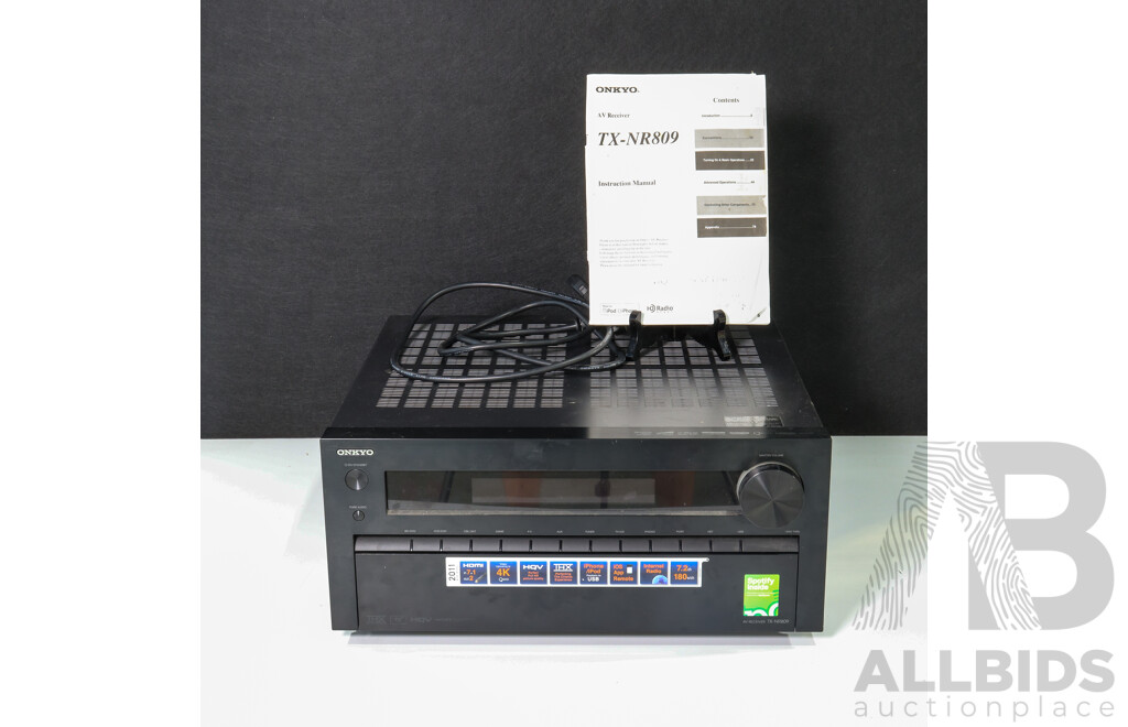 Onkyo AV Receiver TX-NR809