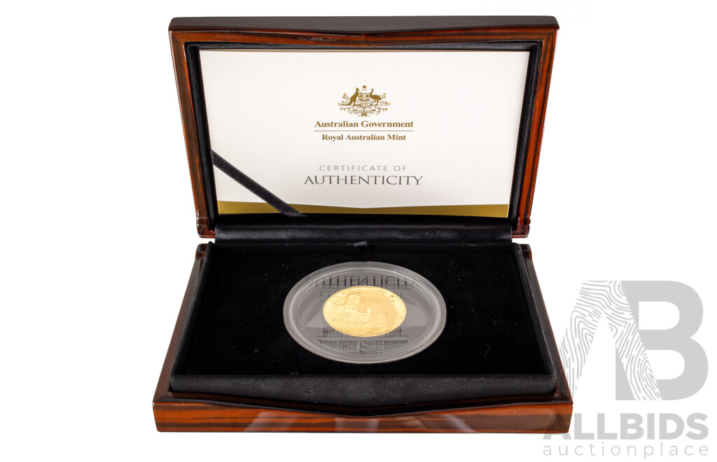Australian RAM 2022 Gold Proof Domed One Hundred Dollar Coin, Lunar Series - Year of the Tiger  .999