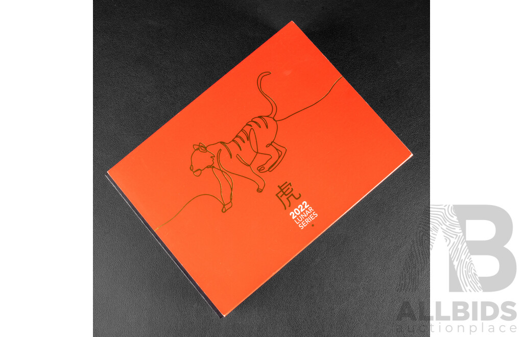 Australian RAM 2022 Gold Proof Domed One Hundred Dollar Coin, Lunar Series - Year of the Tiger  .999