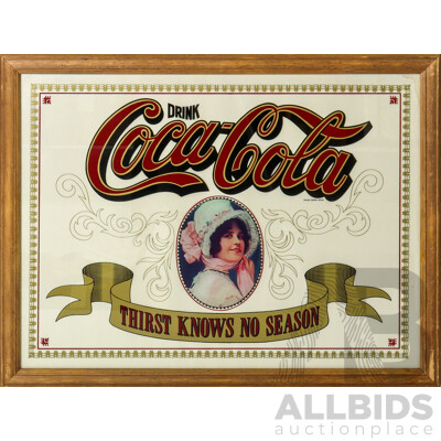 Early Coca-Cold Advert on Glass