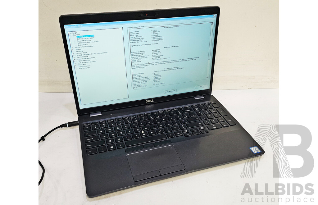 Dell Latitude 5500 Intel Core I5 (8265U) 1.60GHz-3.90GHz 4-Core CPU 15.6-Inch FHD Laptop